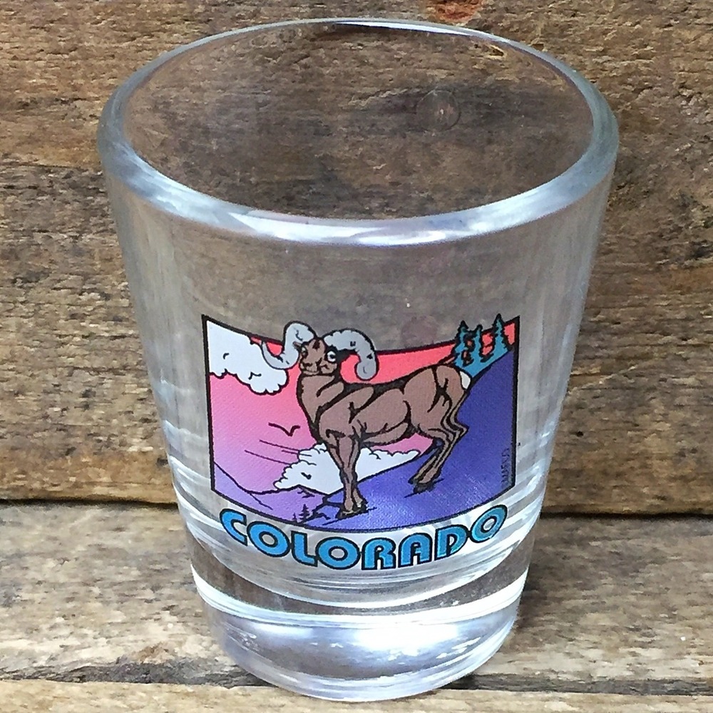 Collectible Colorado Ram Shot Glass